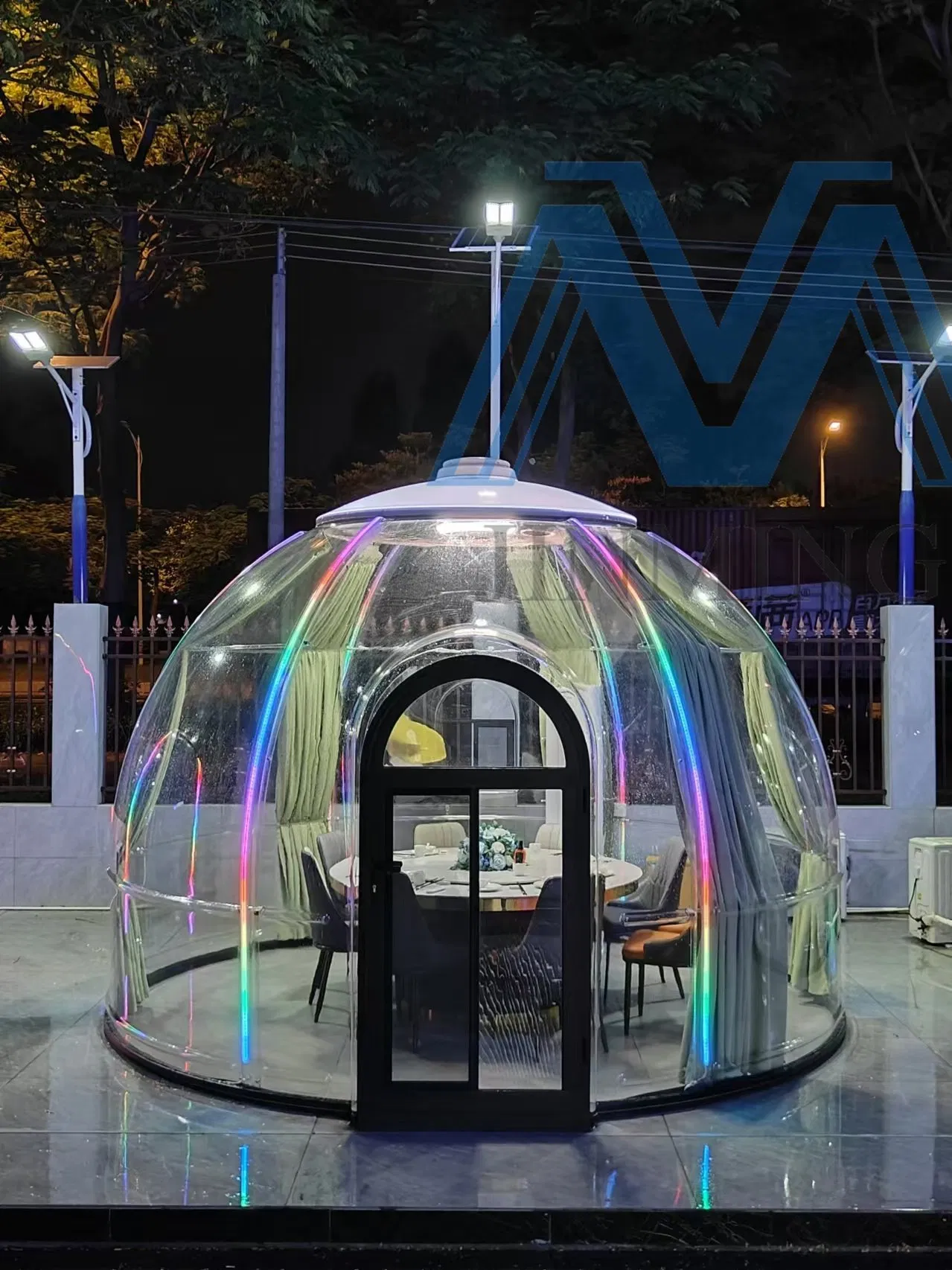 Jinming Dome Tent Transparent Glass New Prefabricated Bubble House