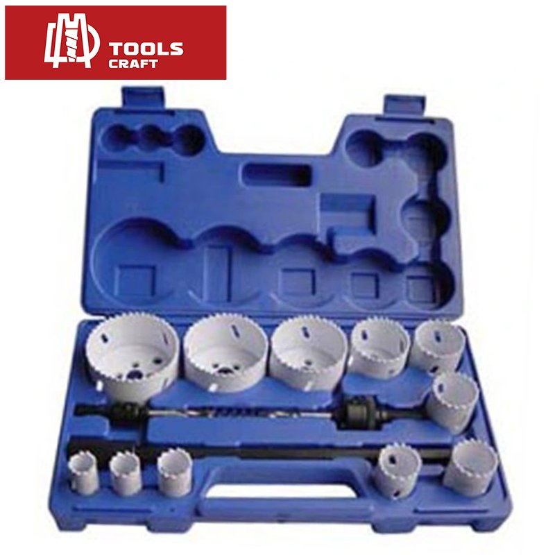 15 Pieces Bi-Metal Hole Saw Set with Aluminum Box