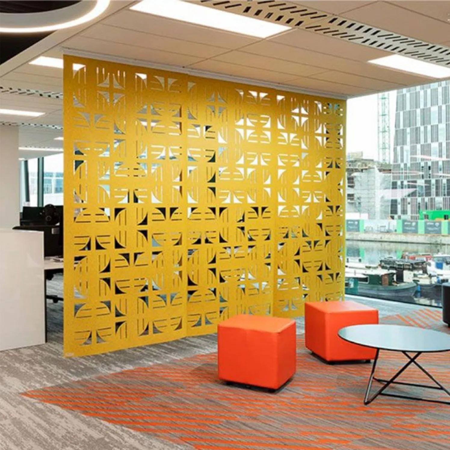 Sound Proof Wooden Acoustic Panel Perforated MDF Boards with Fireproof Class