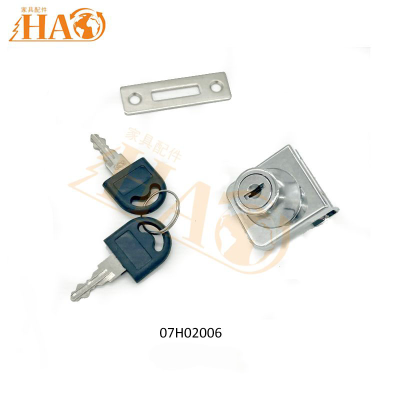 Furniture Glass Cabinet Door Lock Chrome Plated D20X20 Desk Drawer Locks