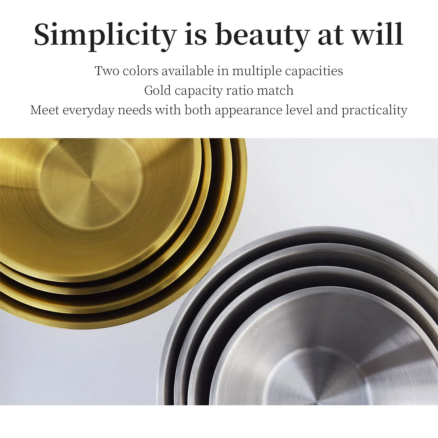 304 Stainless Steel Bamboo Hat Cold Noodle Bowl