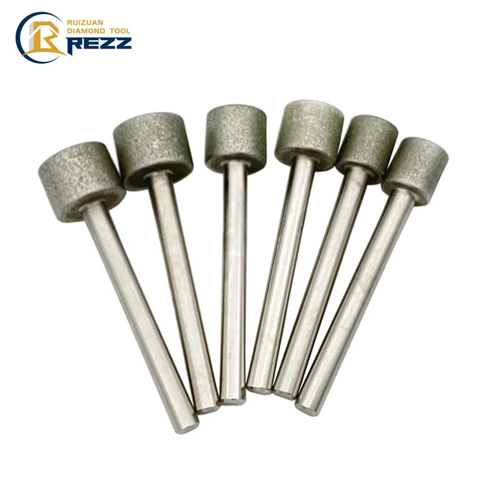 Electroplate Diamond CBN Grinding Head CBN Mounted Point for Machining Hard Metaln Ceramics Glass HSS