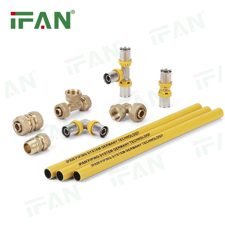 Газовая труба Ifan Pex-Al-Pex желтая 16-32мм