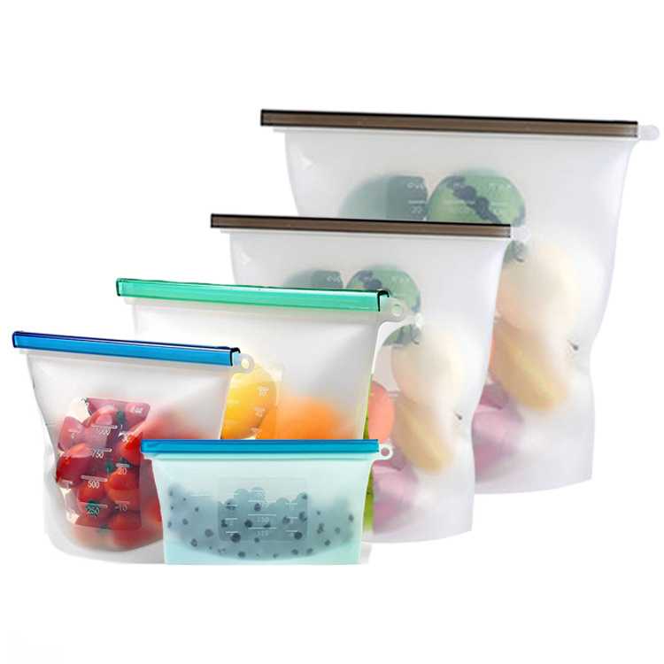 Kitchen, Refrigerator, Frozen Food, Household Food Grade, Fruit and Vegetable Storage, Sealed Bag, Vacuum Silicone Fresh-Keeping Bag
