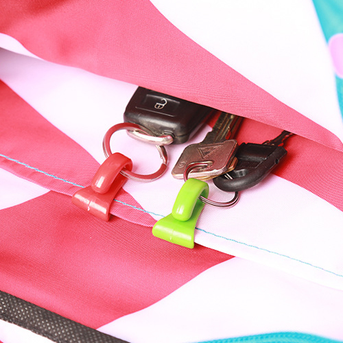 2 PCS Key Chains with Anti-Loss Bag Hook