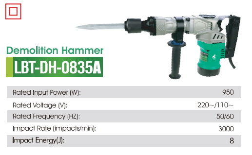 Отбойный молоток Hammering Power DH-0835A, 1100Вт