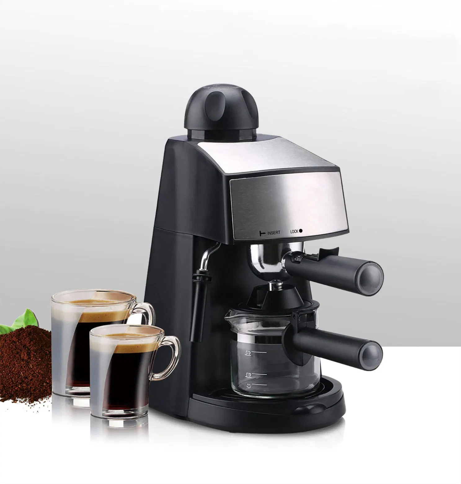 Compact 3.5bar Steam Espresso Maker for Perfect Brews