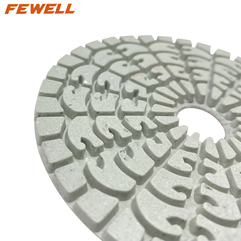 4inch 100mm 400# Nylon Fiber Nano Diamond Polishing Pads for Ceramic Stone Concrete Granite