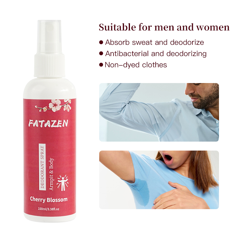 Running Sports Deodorant Fuxing Natural Fragrance Cherry Blossom Antiperspirant Refreshing Body Spray