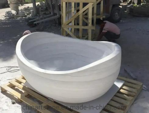 Угловая ванна из цельного мрамора Nature Marble Stone