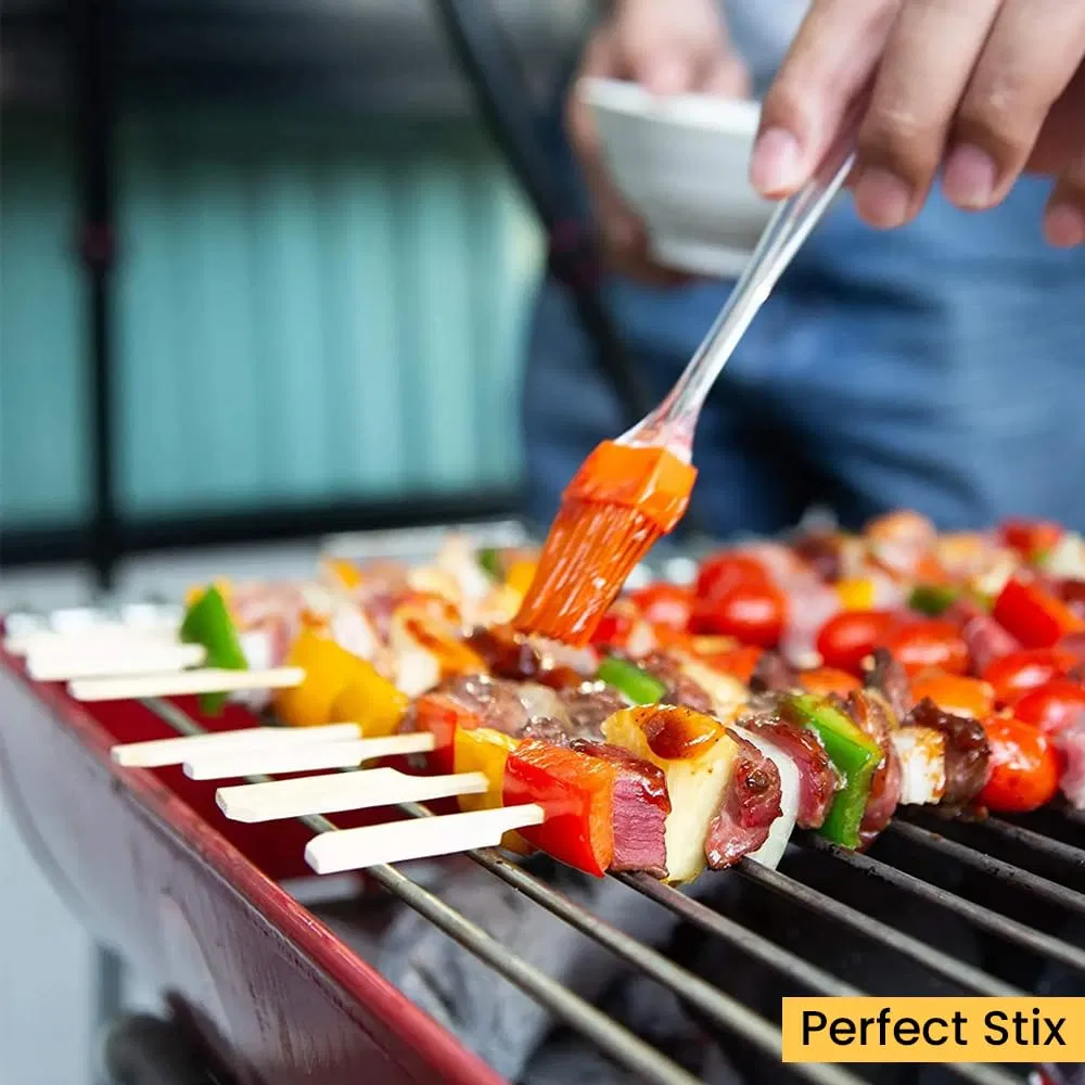 BBQ Bamboo Sticks Barbecue Skewers Natural Tempo Golf Gun Skewer
