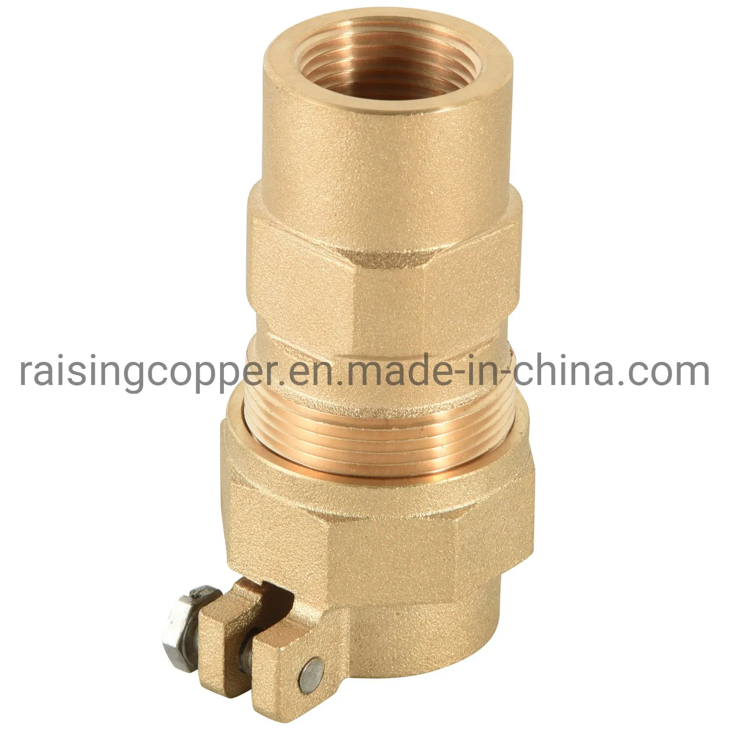 Lead Free Brass Coupling Male Iron Pipe Thread Inlet by Pack Joint Outlet for PE Pipe