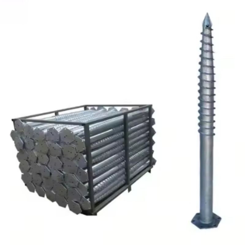 Screw Pile Spiral Flange Pile Earth High Quality Foundation Anchor
