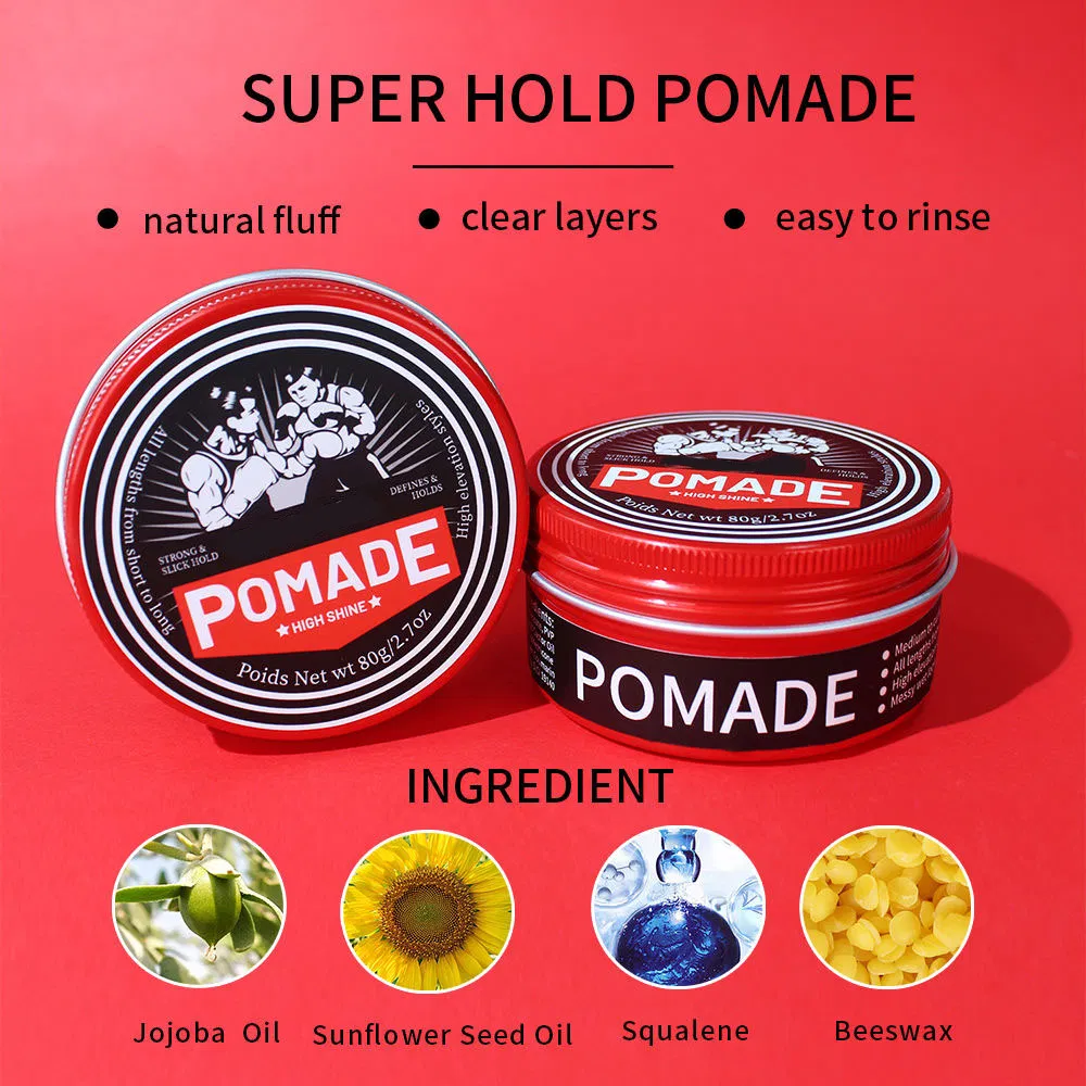 Cangty OEM High Quality Men's Hair Care Products Argan Oil Strong Hold Hair Styling Cream Wax Pomade with Texturizing Effect ODM