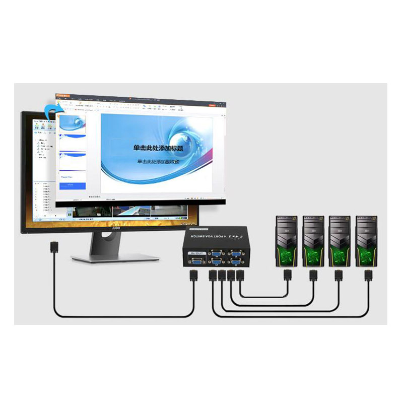 VGA-коммутатор 4x1, переключатель сигнала