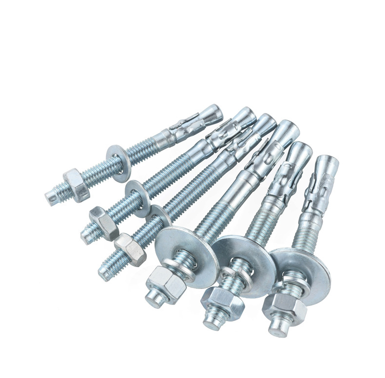 Manufacturer Wholesale Zinc-Plated Mild-Steel Through Bolt Expansion Wedge Anchor Bolt