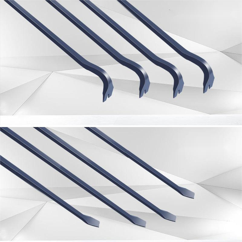 Heavy Duty Carbon Steel Crowbar with Nail Puller - Long Wrecking Bar for Railway and Construction