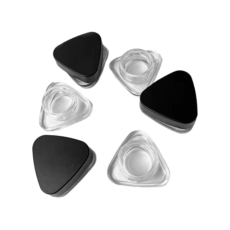 5g 9g FDA Square Round Concentrate Oil Food Packaging Honey Tobacco Storage Glass Jar with CRC Lid Glass Bottle