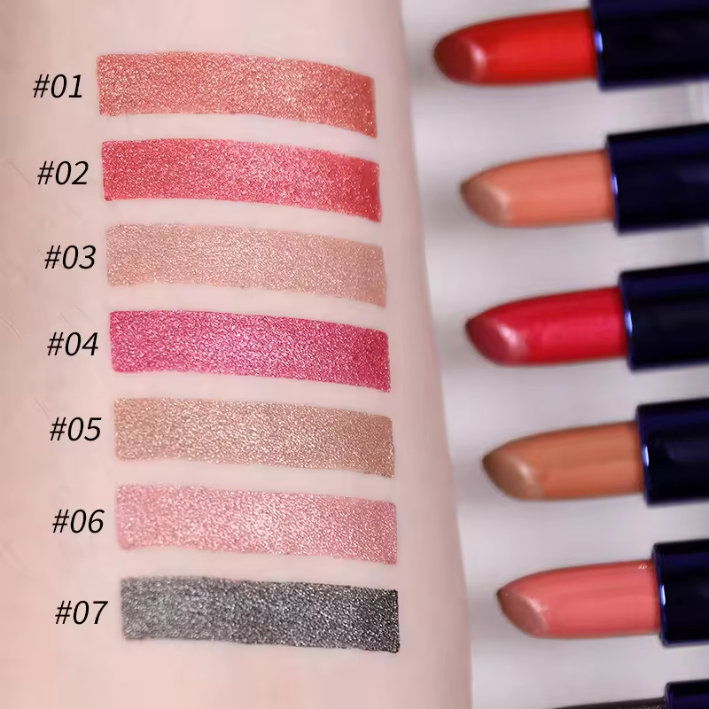 Custom Make Your Own Brand New Fashion Perfect Glitter Lipstick Diamond Flash Lipstick for Parties Dinners