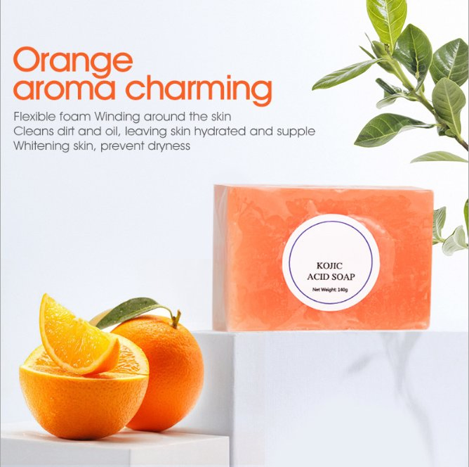 Hot Selling Handmade Organic Brightening Lightening Bath Soap Kojic Acid Soap