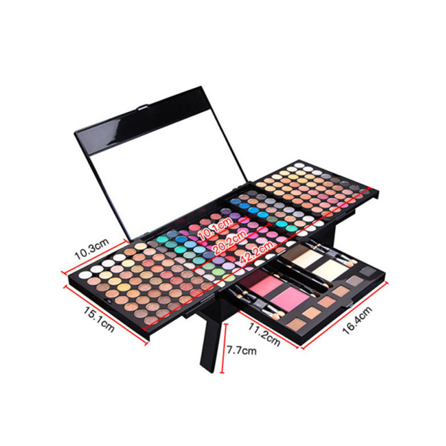 194 Color Earth Pearl Matte Eyeshadow Contouring Blush Brow Powder Makeup Tool Set in Stock