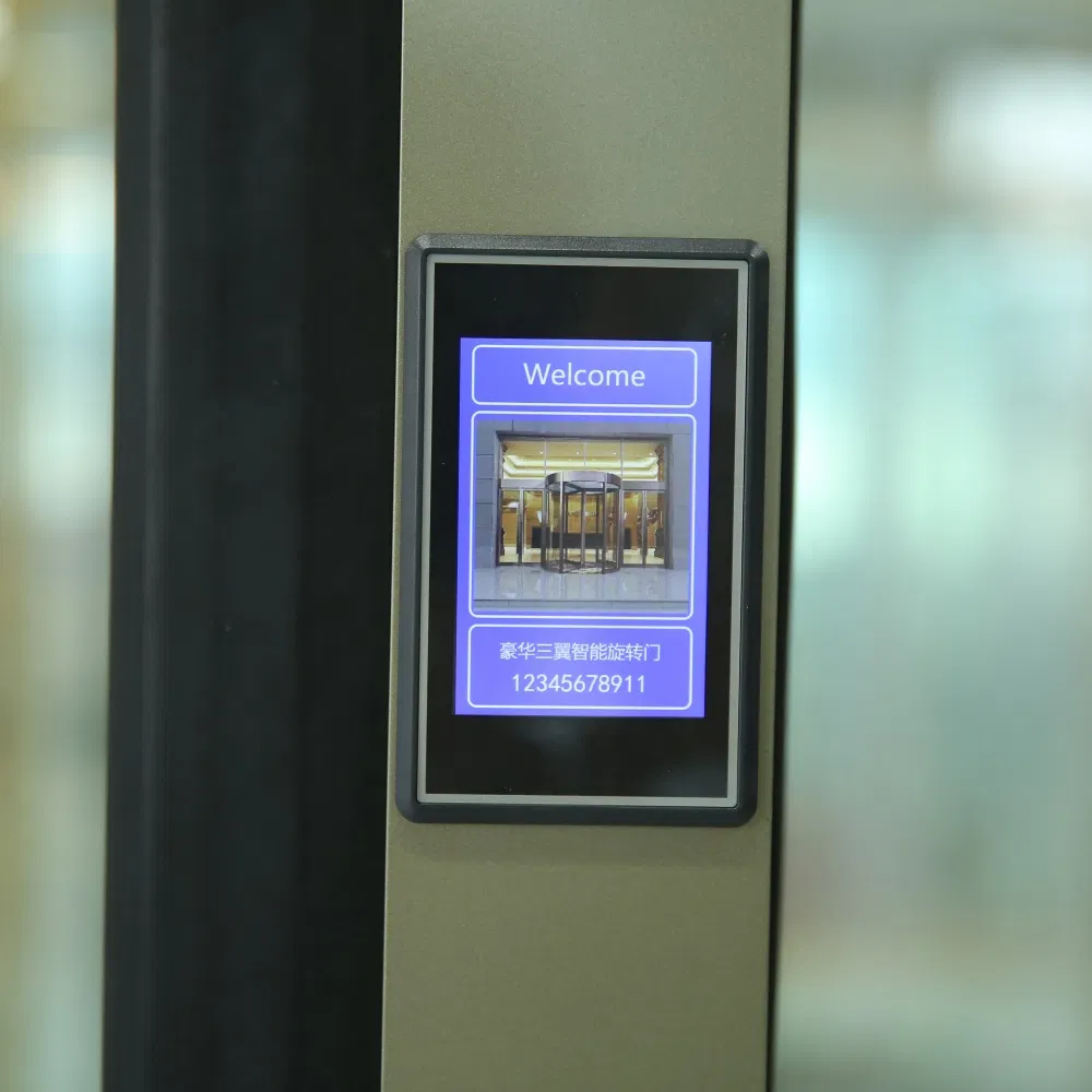 High-Quality Commercial/Bank Curved Automatic Revolving Door/Double-Sided Intelligent Security Door