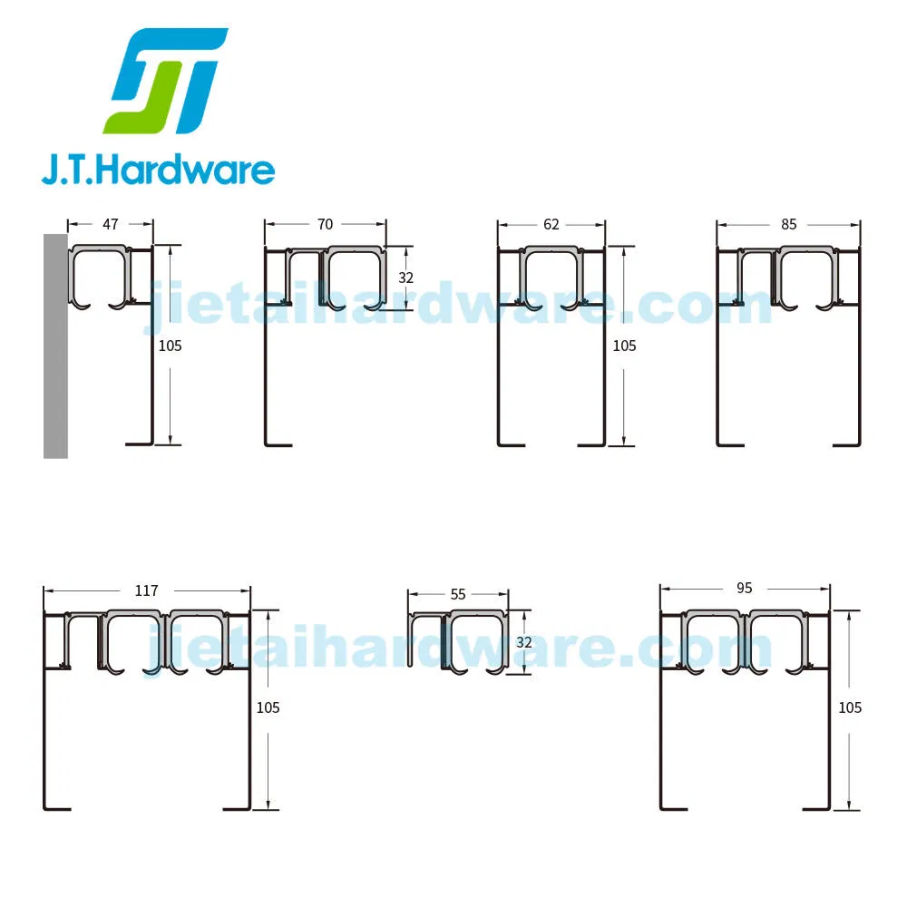 Zinc Alloy Sliding Door Track and Roller Hanging Wheel Roller Pulley Sliding Doors Wheel