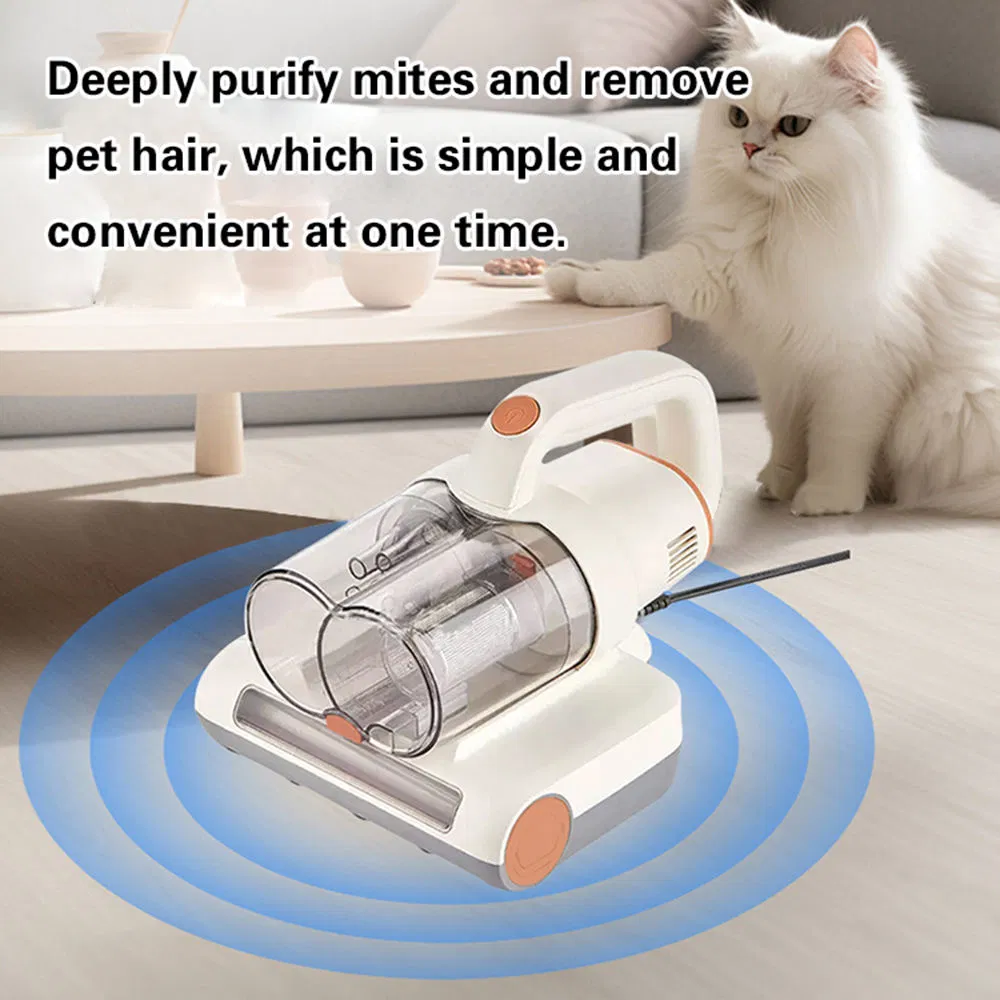Wired Bed Vacuum for Pet Hair Dual Motors Bed Sheet Cleaner for Effective Mite Removal Machine