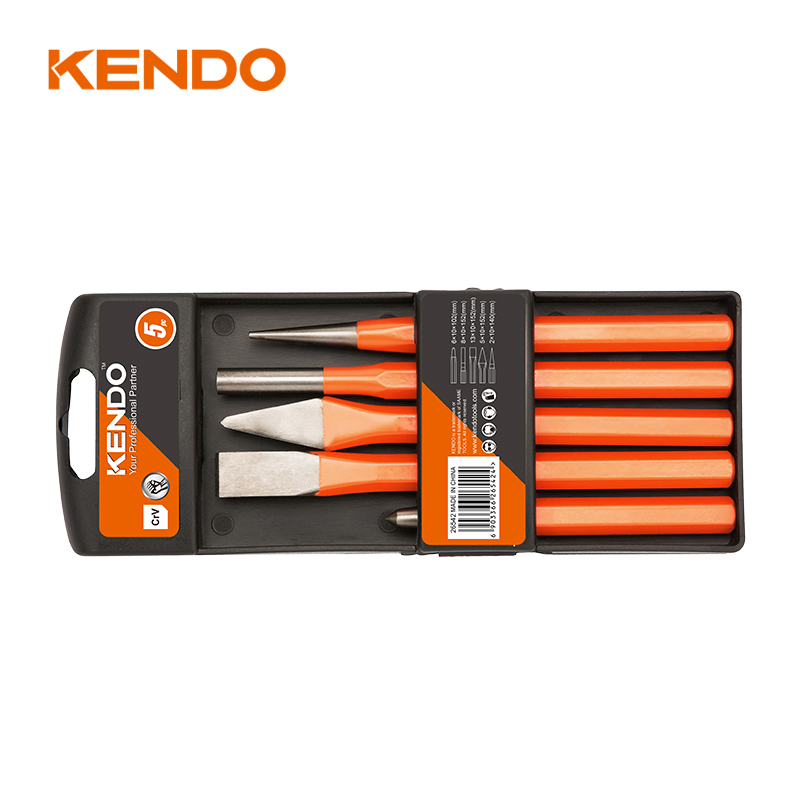 Набор пробойников и долот Kendo 5PC, антикоррозийное покрытие
