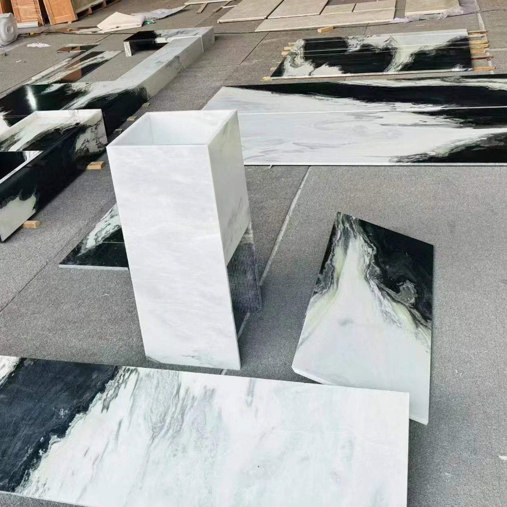 China Panda White Natural Marble for Interior Design