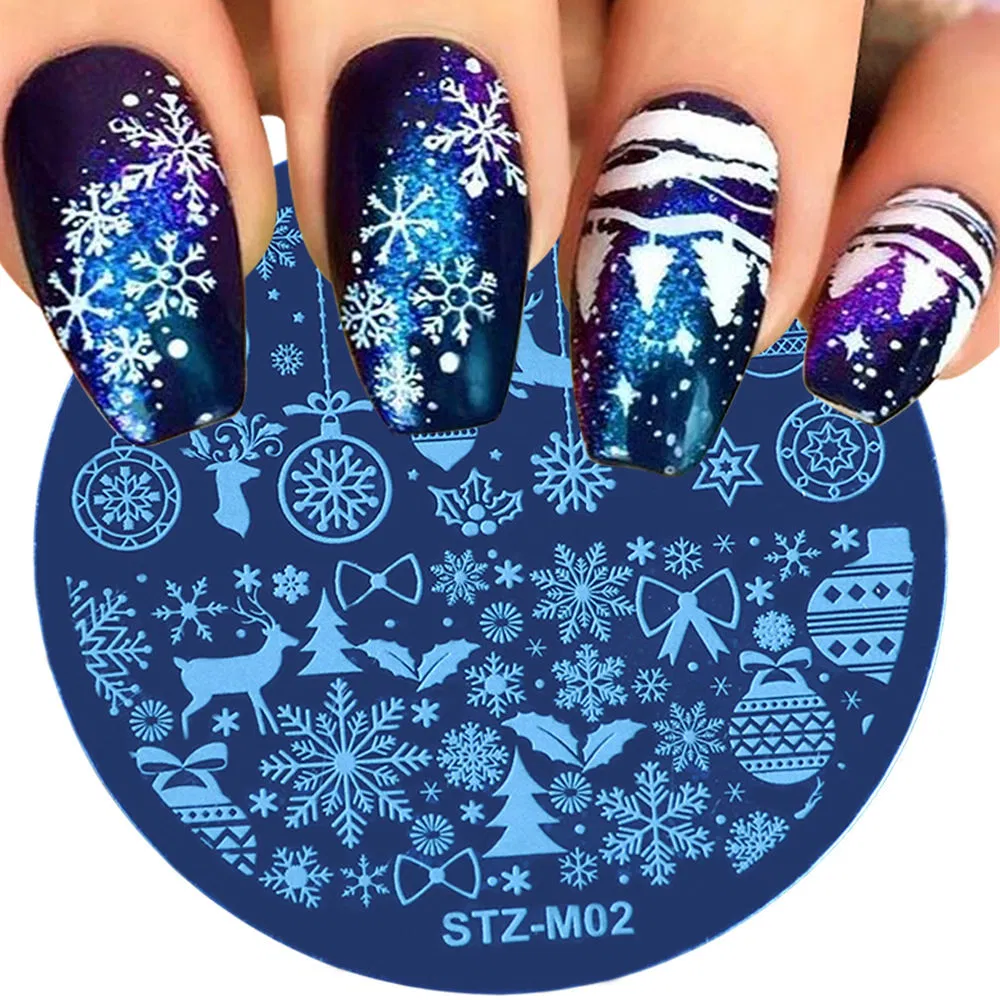 Lace Nail Art Stamping Plates Set Metal Templates Stencil