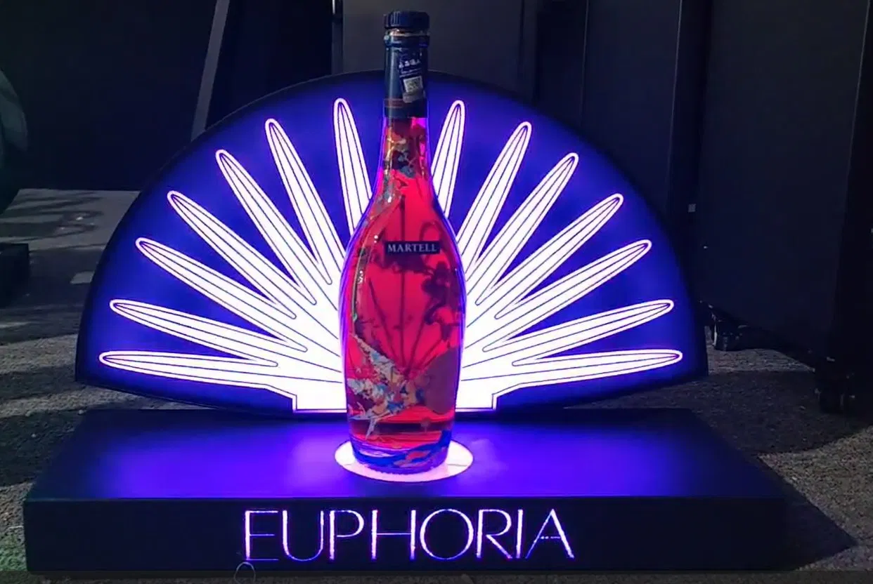 Illuminated LED Wine Display Stand Spirit Glorifier Wine Bottle Presenter