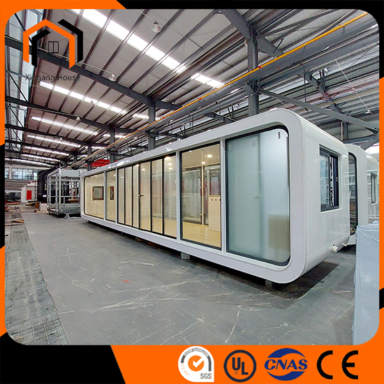 Prefab Living Movable Portable Luxury Garden Pod Modular Container Homes Apple Cabin