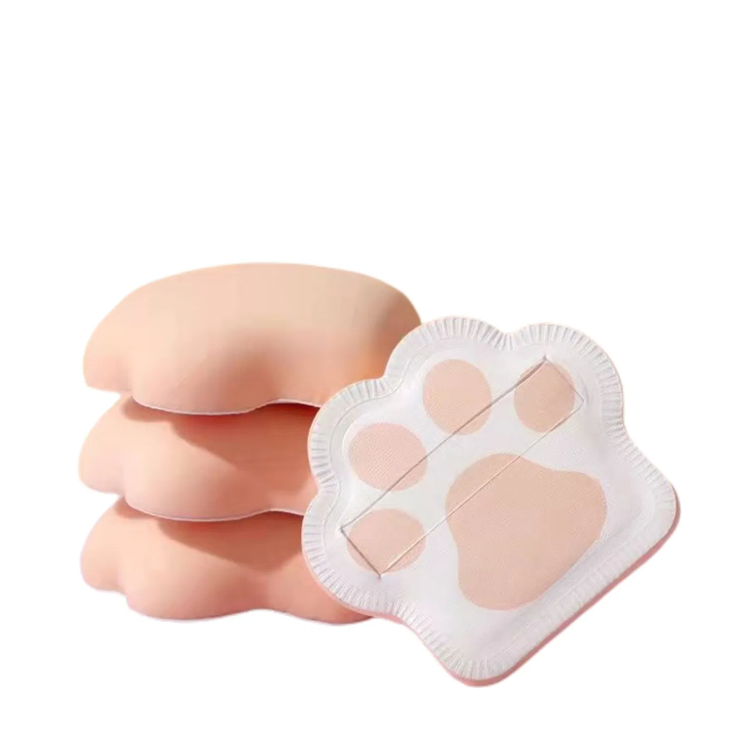 Beautichen Cat Paw Gradient Puff - Ultra-Soft Marshmallow Texture Dry/Wet Dual Use Foundation Sponge for Liquid & Cushion Makeup (Non-Absorbent)