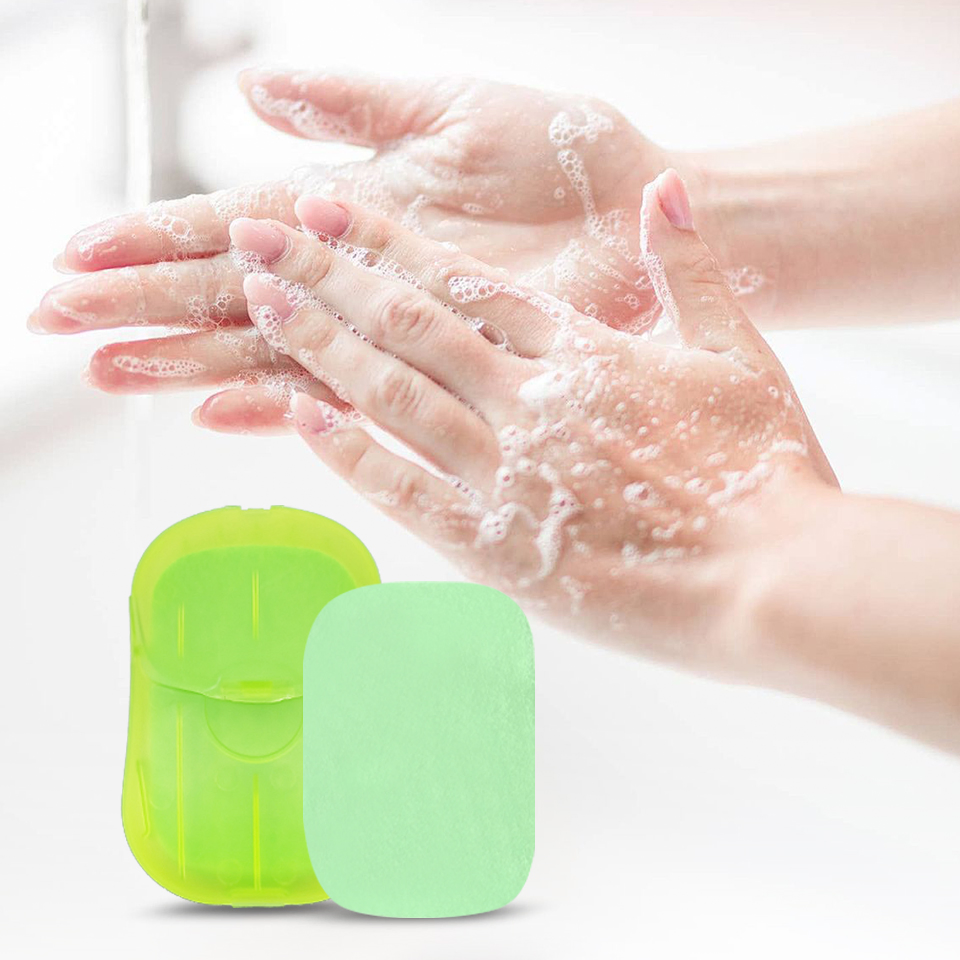 Custom Logo Disposable Soap Sheets Portable Paper Soap Flakes