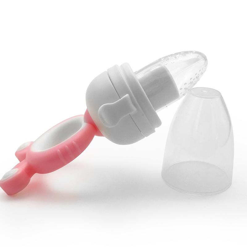 Baby Food Feeder Pacifier with Replacement Silicone Pouches Fresh Food Teething Toy for Toddlers Infant