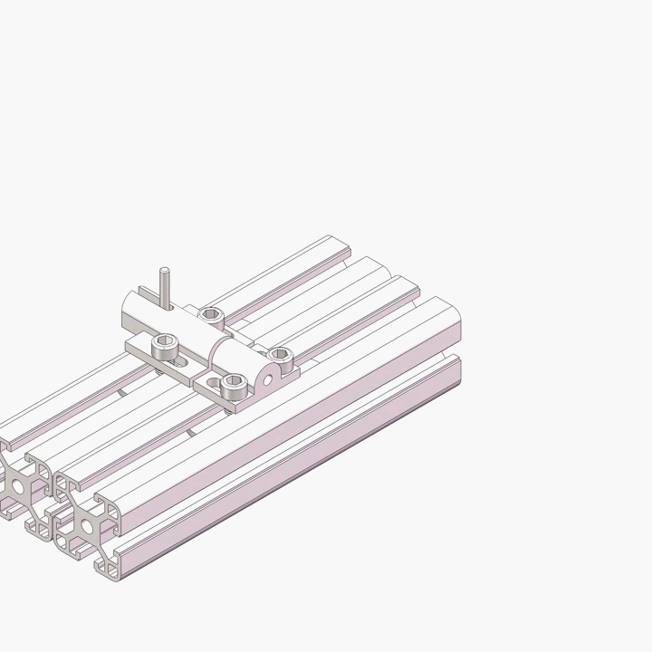6061-T6 40A CNC Manufacture Deadbolt Latch for Aluminium Extrusion Profile#3118