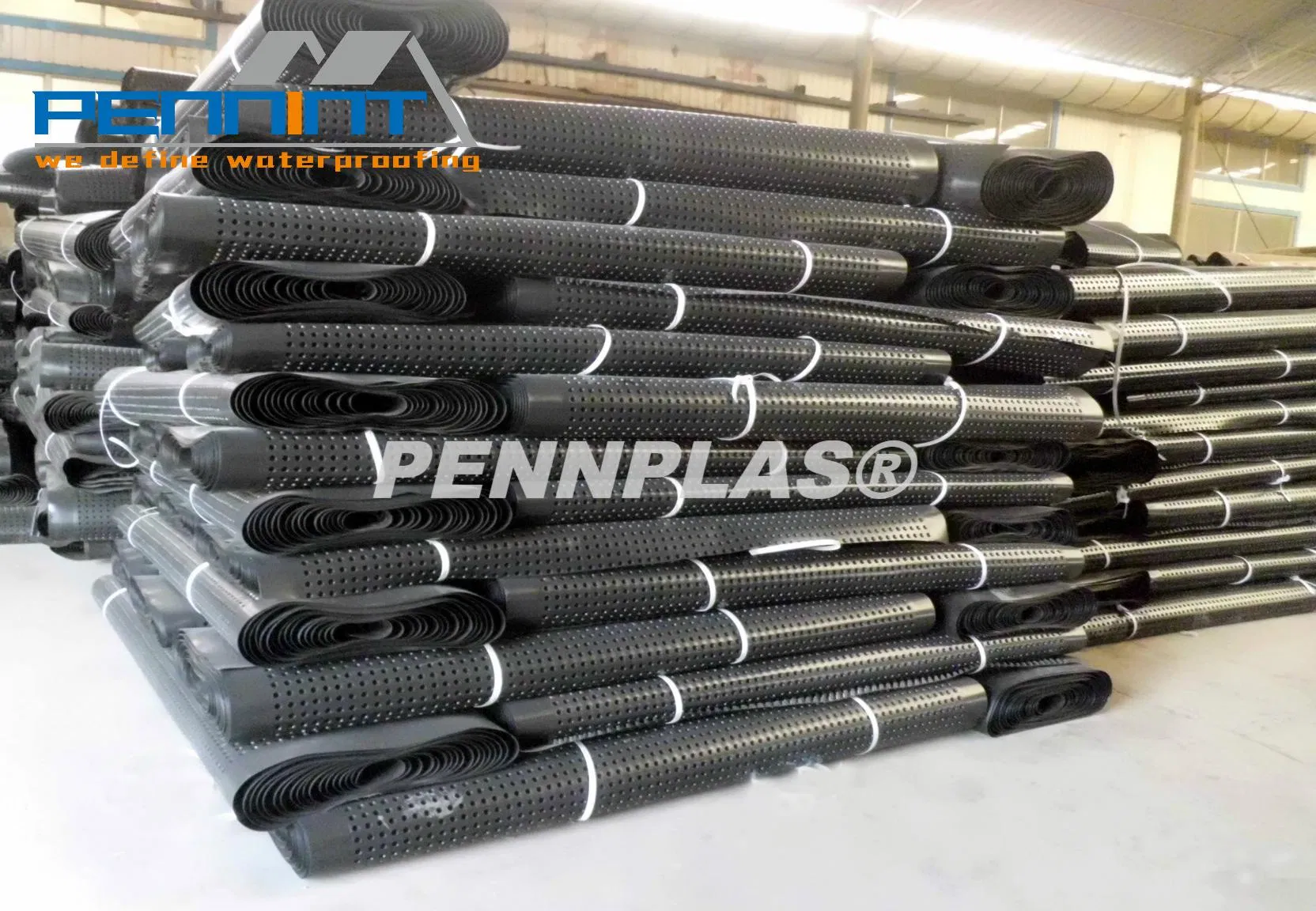 Black Sheet Plastic HDPE Dimple Membrane and Drainage Board for Backfill