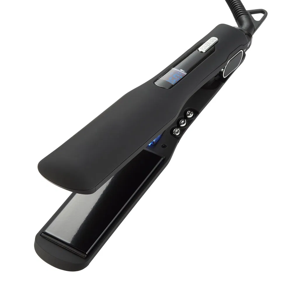 Wide Black Top Hair Straighteners with Anion Generator (V183)