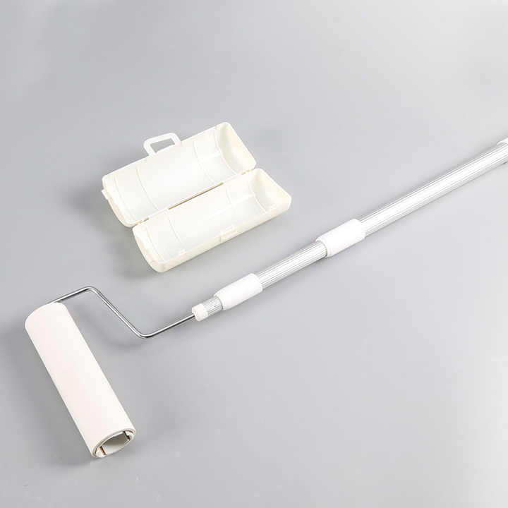 Portable Extension Link Roller Mop Household Manual Sticky Lint Roller Head Mop of Carpet Floor Removable Roller