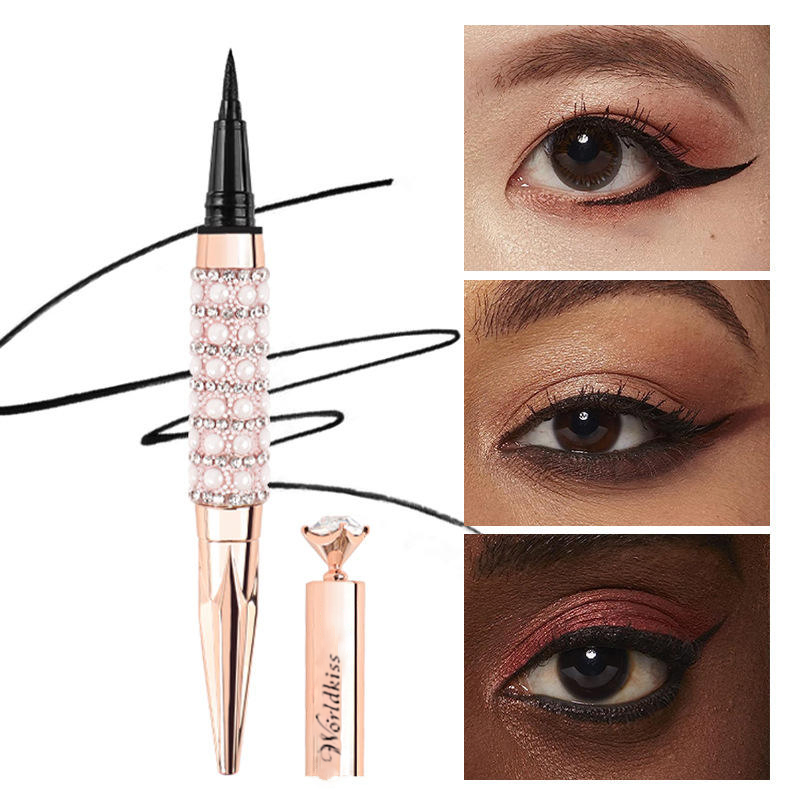 Custom New Design Diamond Liquid Eyeliner Quick Dry Waterproof Long Lasting Eyeliner