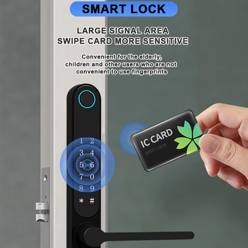 Smart Lock Aluminum Alloy APP Smart Fingerprint Lock Digital Electronic Smart Door Lock