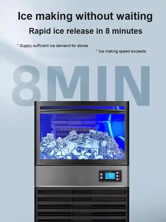 60kg Per Day Electric Ice Maker Ice Making Machine Commercial Ice Cube Maker