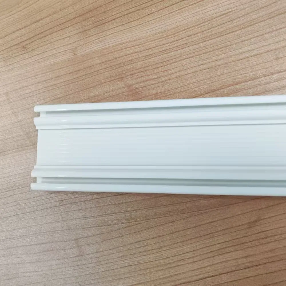 Plastic PVC Hospital Project Double Rail Indoors Curtain Rail Window Curtain Track