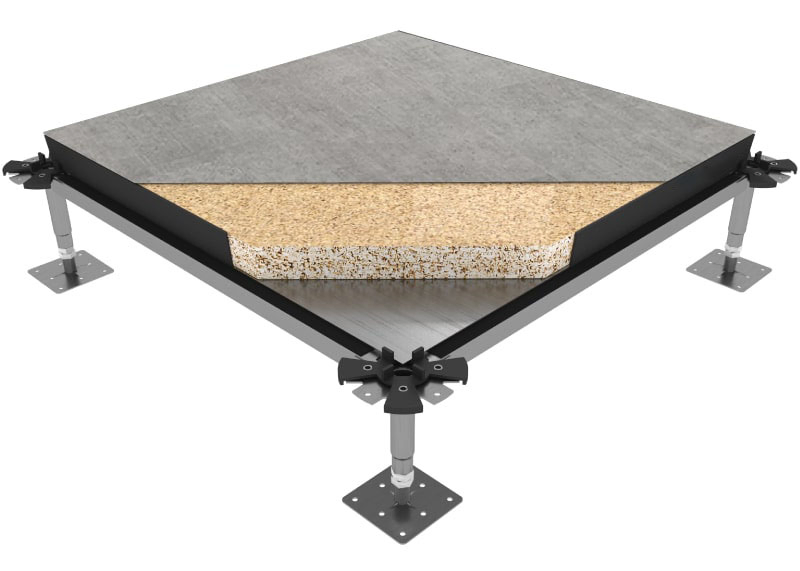 Encapsulated Woodcore Raised Chipboard Access Floor Panel Tiles System