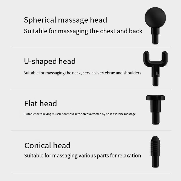 Split Band Fascia Gun Cervical Massager Detachable Handle Massage Gun