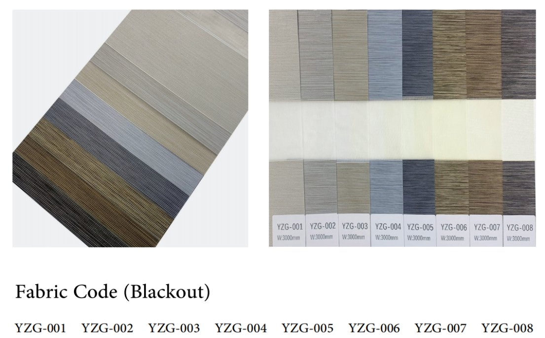 Sisheng Satisfaction Zebra Roller Shades by Wired Motor of 100% Ployester Yzg