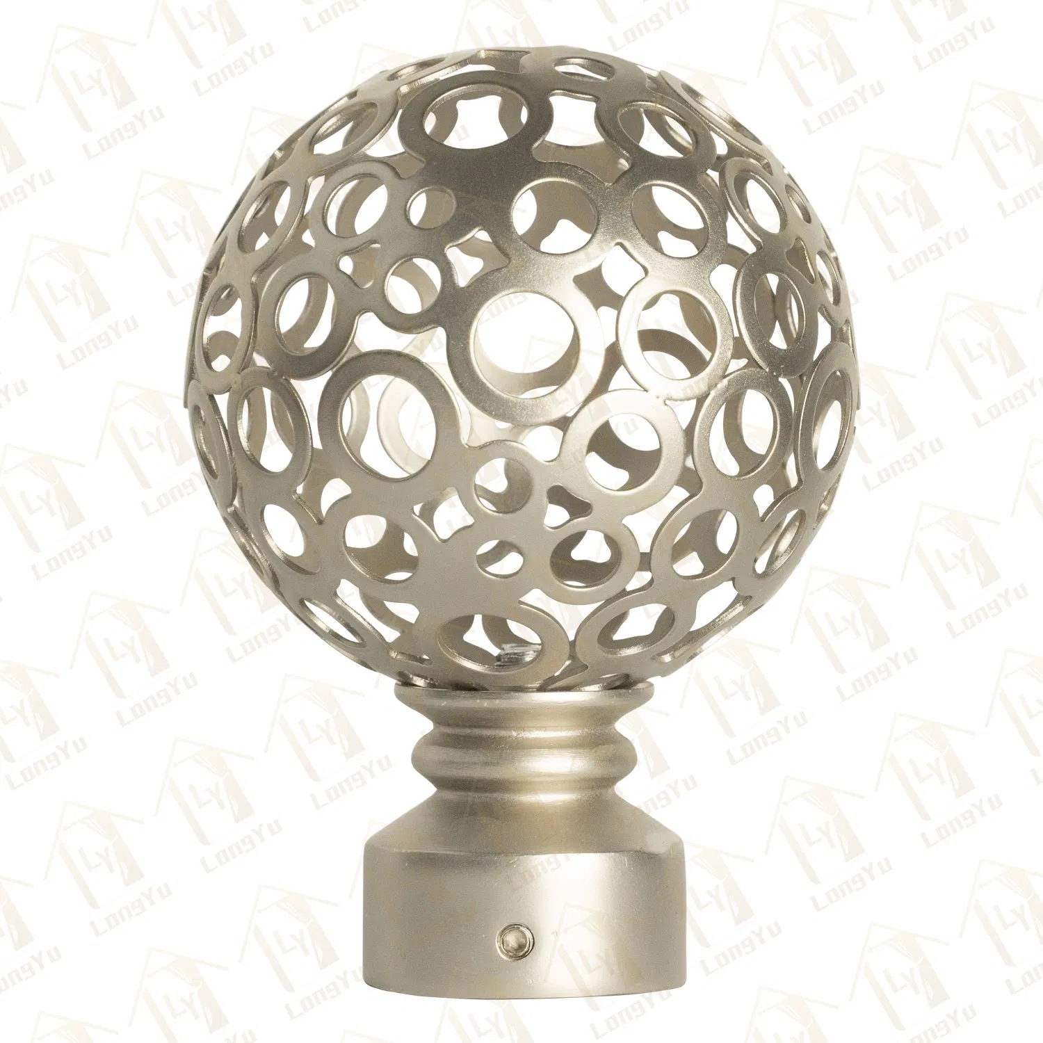 25mm Metal Ball Curtain Rod Finials, Curtain Rod Set Finials