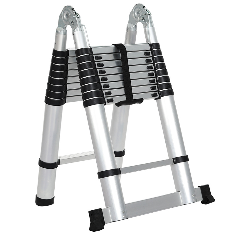 Easy Storage En131 Certified Compact & Light Aluminum Folding Twin Step Ladder for Apartment/Office