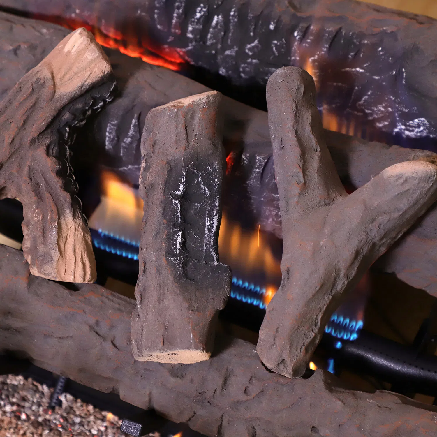 Outdoor Gas Fireplace Log by LPG for Garden Use Vfg24